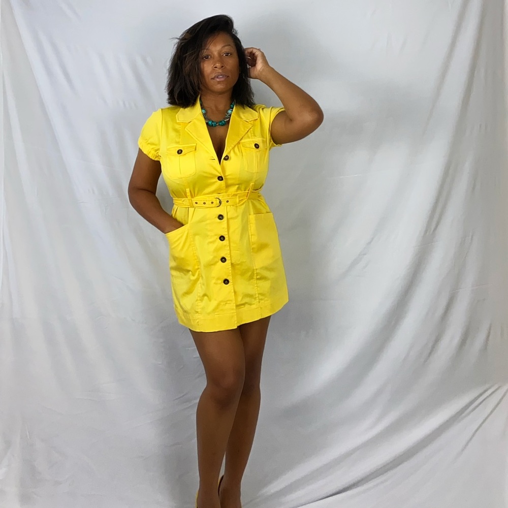 Button up dress